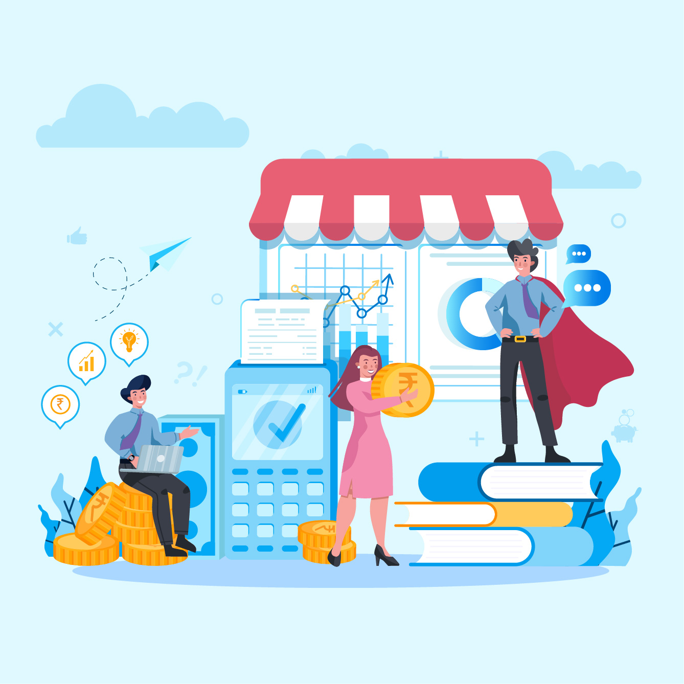 Small business owner using MSME loan for business expansion.