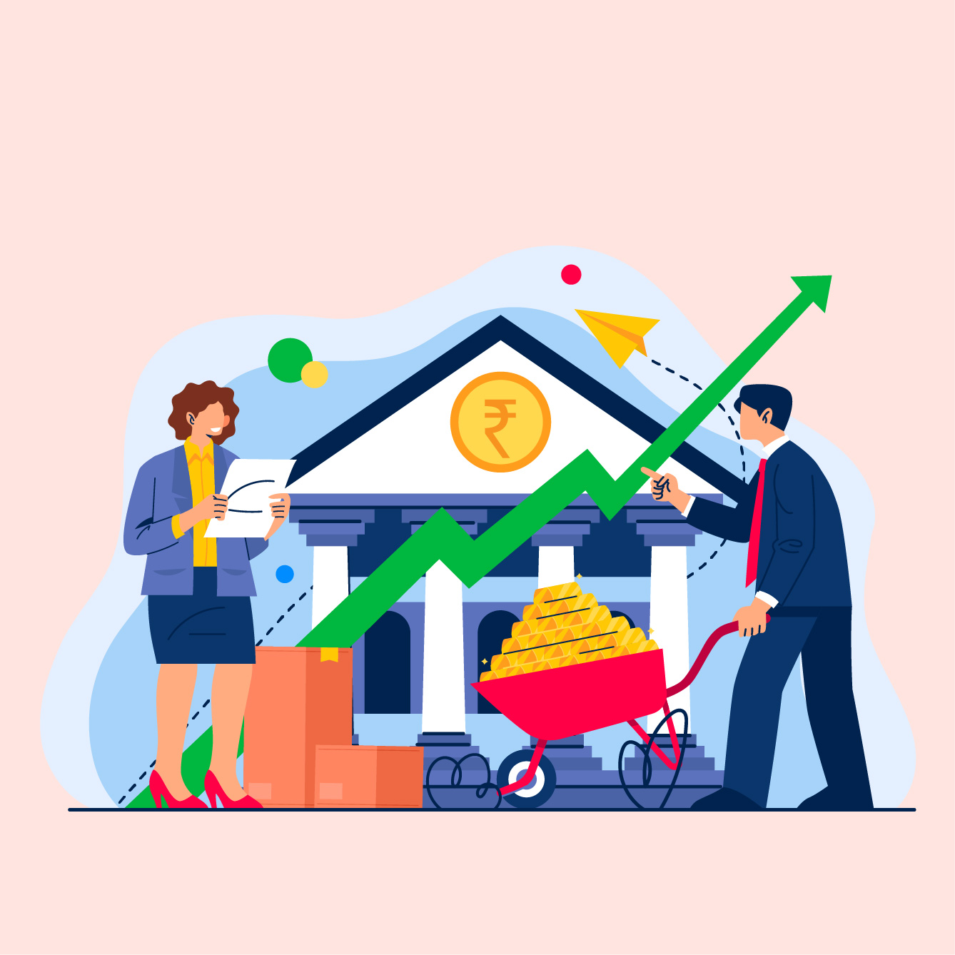 NBFC MSME loan illustration showing business owners gaining secure and fast funding